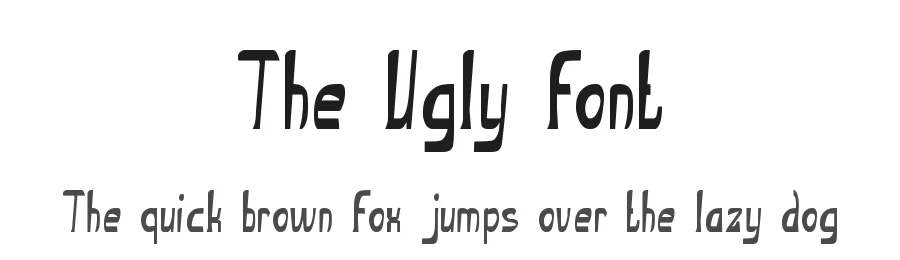 The Ugly font by weknow โ Decorative Font