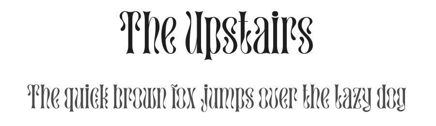 The Upstairs by Redy Studio — Decorative Font