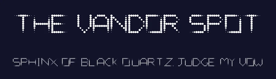 The Vandor Spot by Lewis Jones — Display Font — thumbnail 2