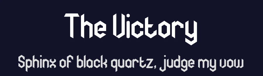 The Victory by Display Studio — Display Font — thumbnail 2
