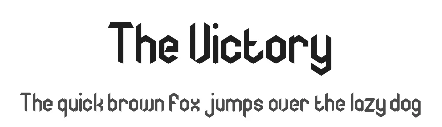 The Victory by Display Studio — Display Font