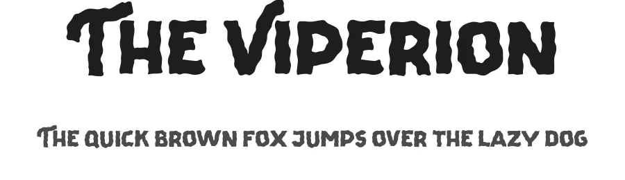 The Viperion by Letterhend Studio — Decorative Font