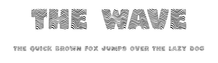 The Wave by 177Studio — Decorative Font