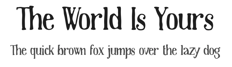 The World Is Yours