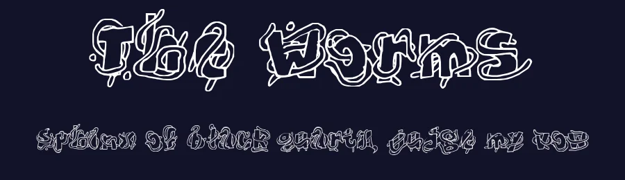 The Worms by Mr.Fisk Fonts — Decorative Font — thumbnail 2