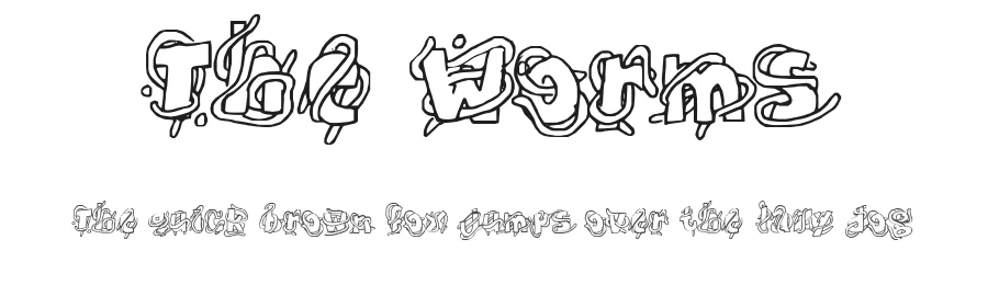 The Worms by Mr.Fisk Fonts — Decorative Font