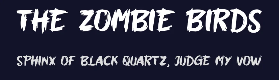 The Zombie Birds by Octotype  | Thomas Boucherie — Decorative Font — thumbnail 2