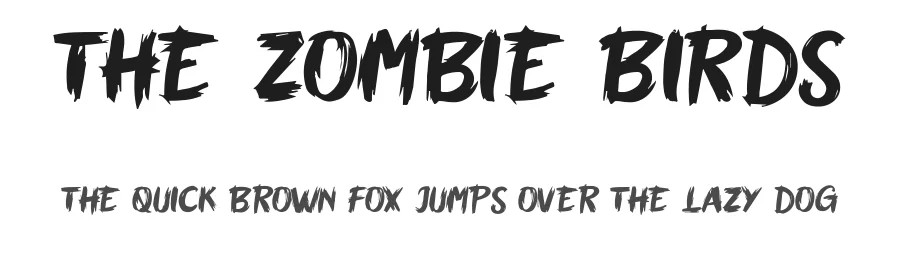 The Zombie Birds by Octotype  | Thomas Boucherie — Decorative Font