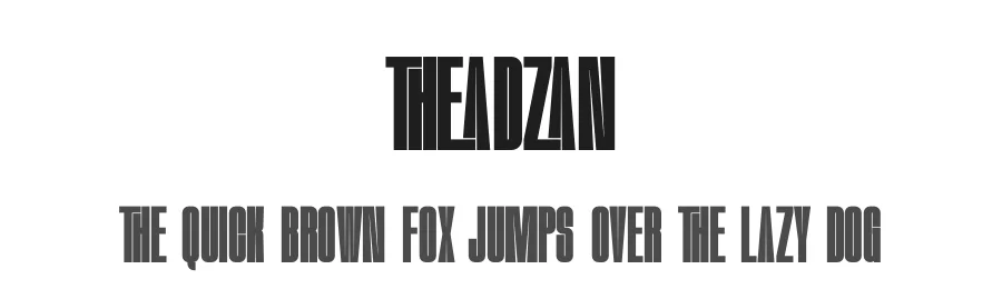 Theadzan by Almarkhatype — Sans Serif Font