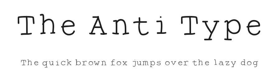 The Anti Type