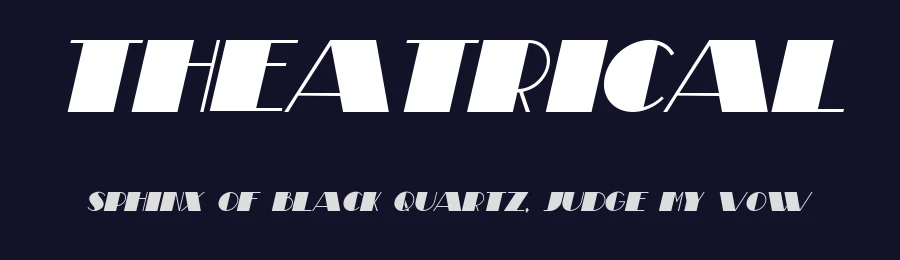 Theatrical by Vladimir Nikolic — Decorative Font — thumbnail 2