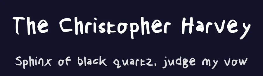 The Christopher Harvey by Lj H — Script Handwritten Font — thumbnail 2