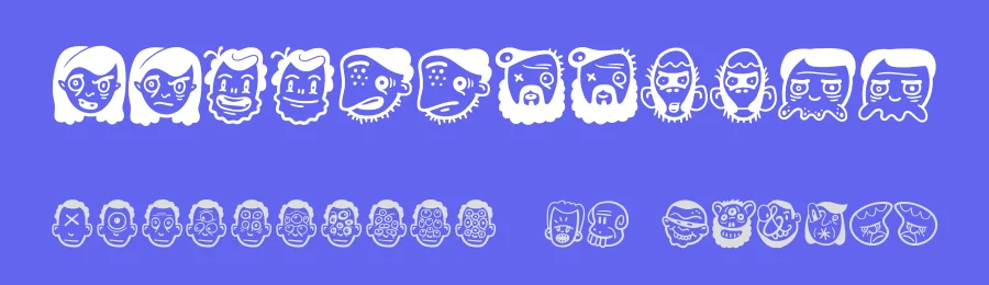 The Freaky Face 2 by Joaquim Marquès Nielsen — Dingbats Font — thumbnail 3