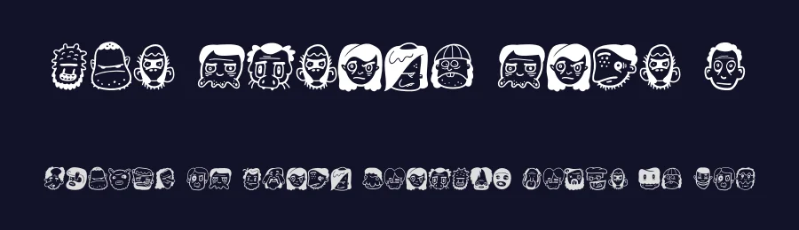The Freaky Face 2 by Joaquim Marquès Nielsen — Dingbats Font — thumbnail 2