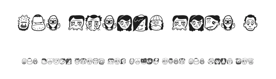 The Freaky Face 2 by Joaquim Marquès Nielsen — Dingbats Font