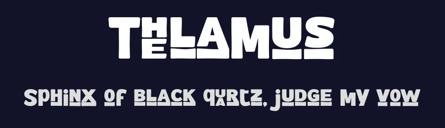 Thelamus by ToniStudio — Decorative Font — thumbnail 2