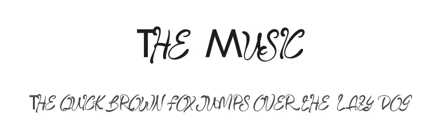 The Music by Edric Studio — Decorative Font