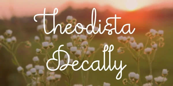 Theodista Decally Font by Situjuh β Script Handwritten Font