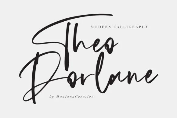 Theodorlane Font by Maulana Creative — Script Handwritten Font