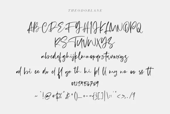 Theodorlane Font by Maulana Creative — Script Handwritten Font — thumbnail 8