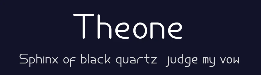 Theone by King Ahmad — Sans Serif Font — thumbnail 2