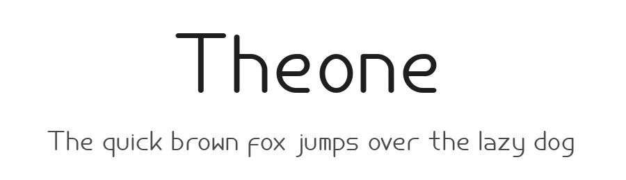 Theone by King Ahmad — Sans Serif Font