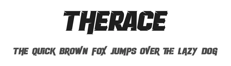 Therace by Teguh Pranata — Display Font