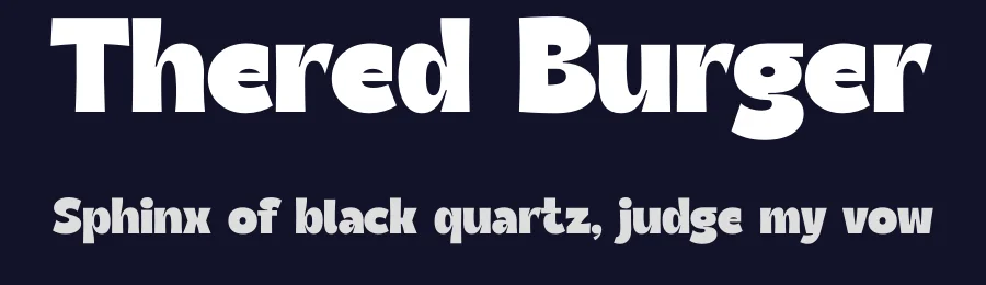 Thered Burger by Timelesstype Studio — Sans Serif Font — thumbnail 2