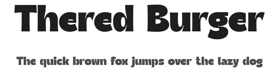 Thered Burger by Timelesstype Studio — Sans Serif Font