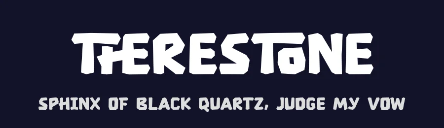 Therestone by Almarkhatype — Decorative Font — thumbnail 2