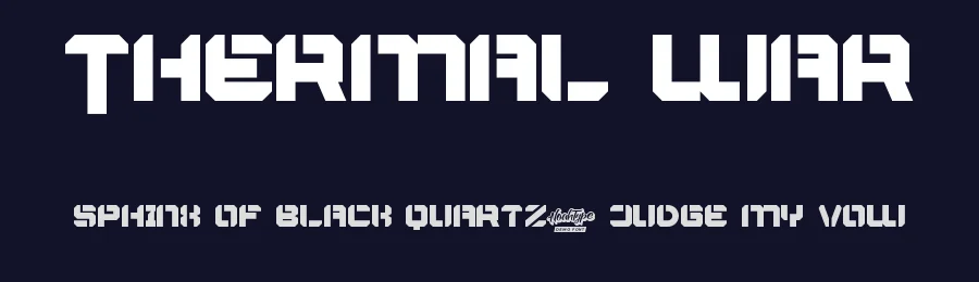 Thermal War by Noah Type — Decorative Font — thumbnail 2