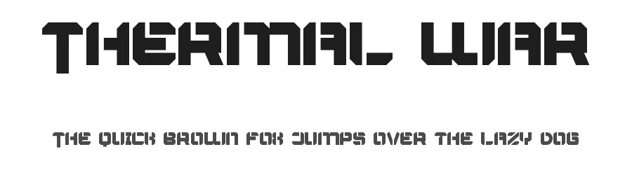 Thermal War by Noah Type β Decorative Font