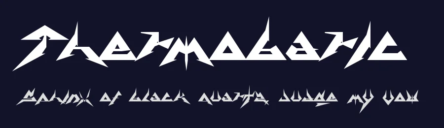 Thermobaric by Chung-Deh Tien — Blackletter Font — thumbnail 2