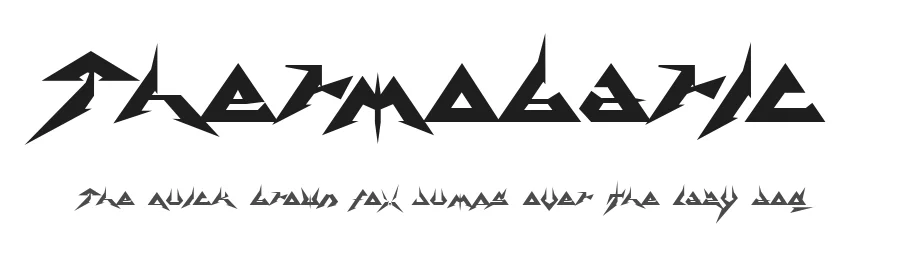 Thermobaric by Chung-Deh Tien — Blackletter Font