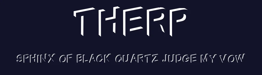 Therp by Xerographer Fonts — Decorative Font — thumbnail 2