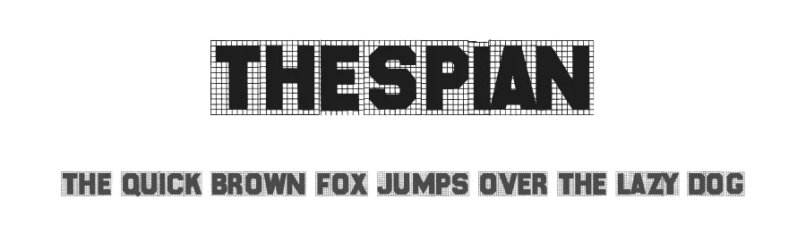 Thespian by Woodcutter — Decorative Font