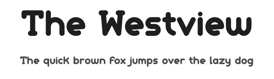 The Westview by Muhammad Yafinuha — Serif Font