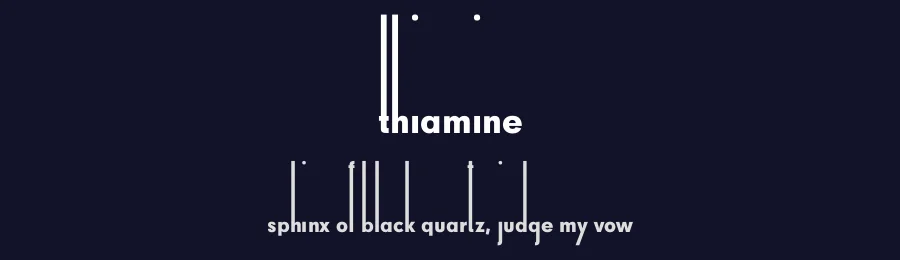 Thiamine by Typodermic Fonts — Decorative Font — thumbnail 2