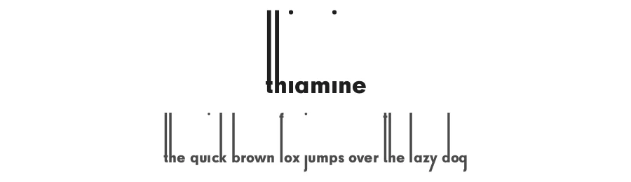 Thiamine by Typodermic Fonts — Decorative Font