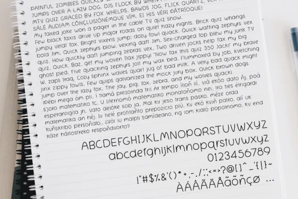 Thick Note Font by Jyllyco — Script Handwritten Font — thumbnail 2