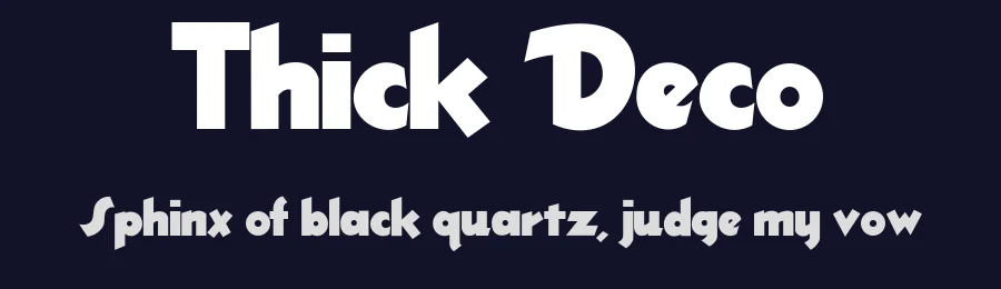 Thick Deco by Mario Arturo — Decorative Font — thumbnail 2
