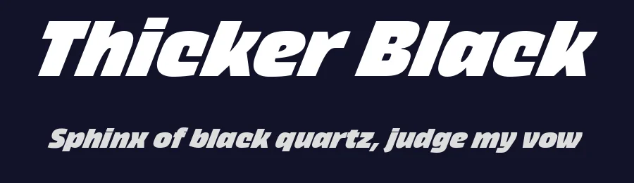 Thicker Black by Zetafonts — Sans Serif Font — thumbnail 2