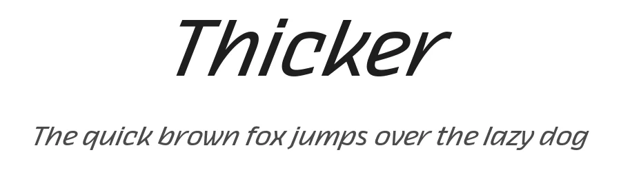 Thicker by Zetafonts — Sans Serif Font