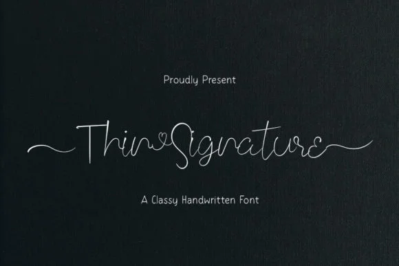 Thin Signature Font by Creassion Studio — Script Handwritten Font