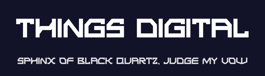 Things Digital by 177Studio — Display Font — thumbnail 2