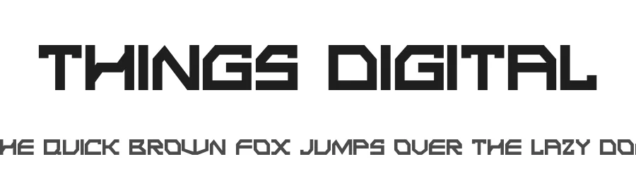 Things Digital by 177Studio — Display Font