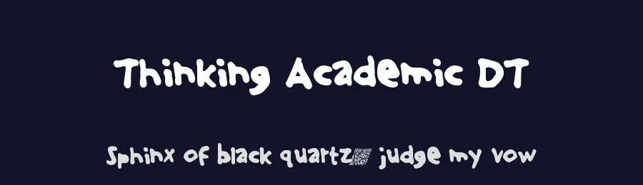 Thinking Academic DT by Xerographer Fonts — Script Handwritten Font — thumbnail 2
