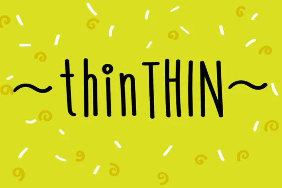 ThinThin Font by pointsandpicas — Script Handwritten Font
