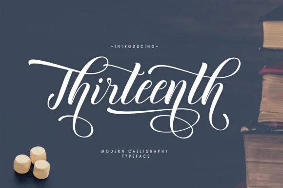 Thirteenth Script Font by moriztype β Script Handwritten Font