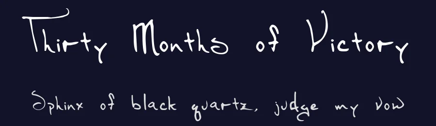 Thirty Months of Victory by Foam Train Fonts — Script Handwritten Font — thumbnail 2